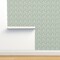 Green Circles Polka Dot White Painted Dots Random Artistic Small Scale Custom Removable Wallpaper by Spoonflower Peel & Stick Wallpaper 2FT Wide